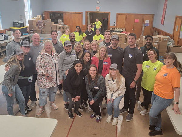 Stryker Medical employees traveled from across the country to volunteer at The Food Brigade